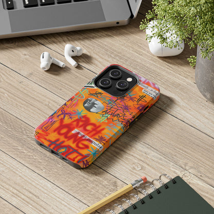 "young, rich, hot!" airbrush iPhone case