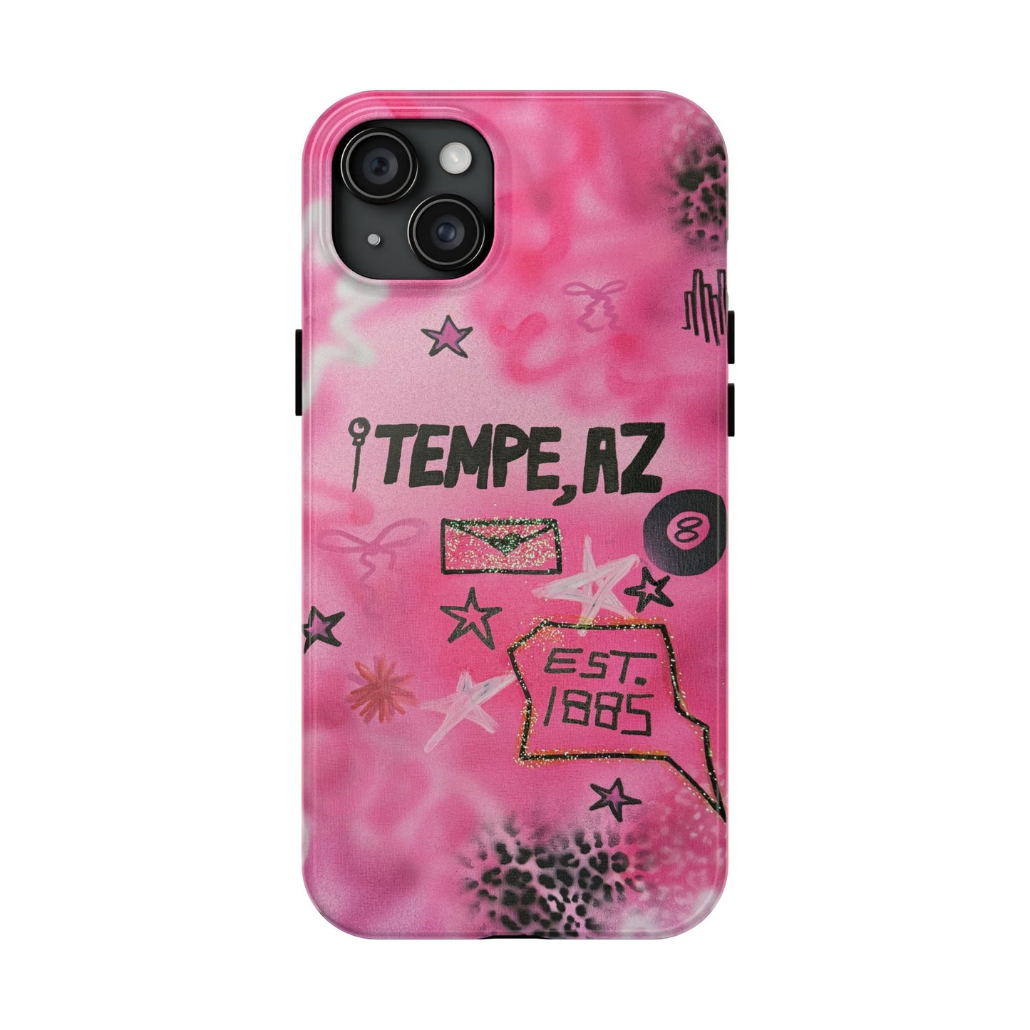 "tempe, az pt. 2" airbrush iPhone case