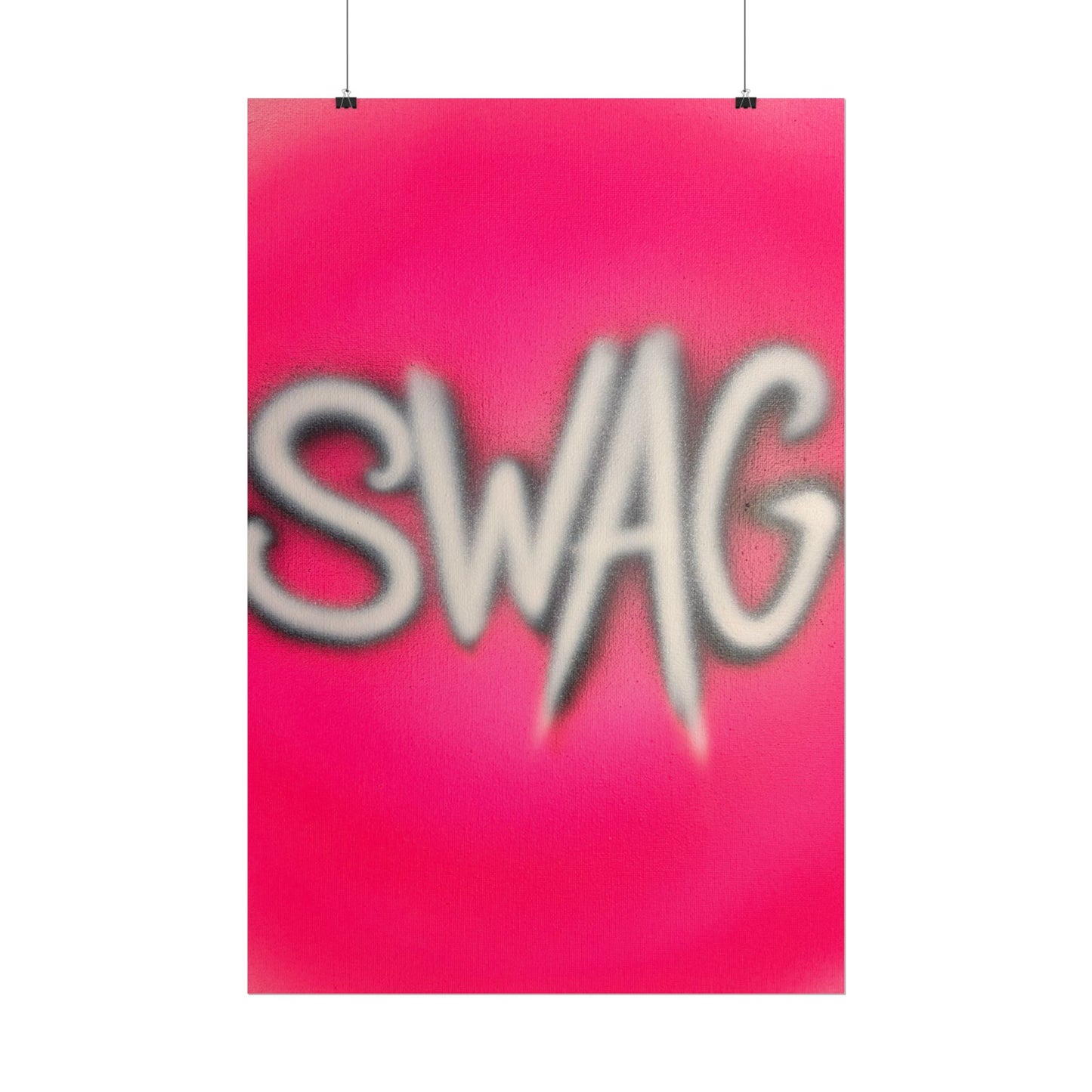 "SWAG" airbrush rolled print