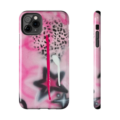 "pink cheetah" airbrush iPhone case