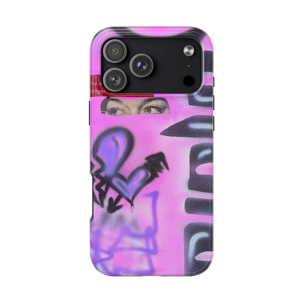 "Lila Prinzessin" Airbrush iPhone Hülle