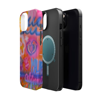 "mornings in malibu" MagSafe airbrush iPhone case