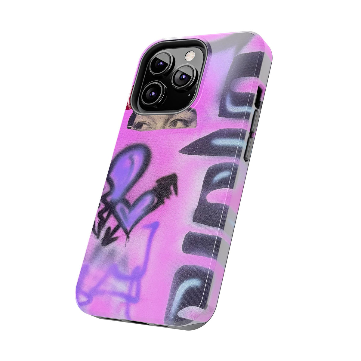 "Lila Prinzessin" Airbrush iPhone Hülle
