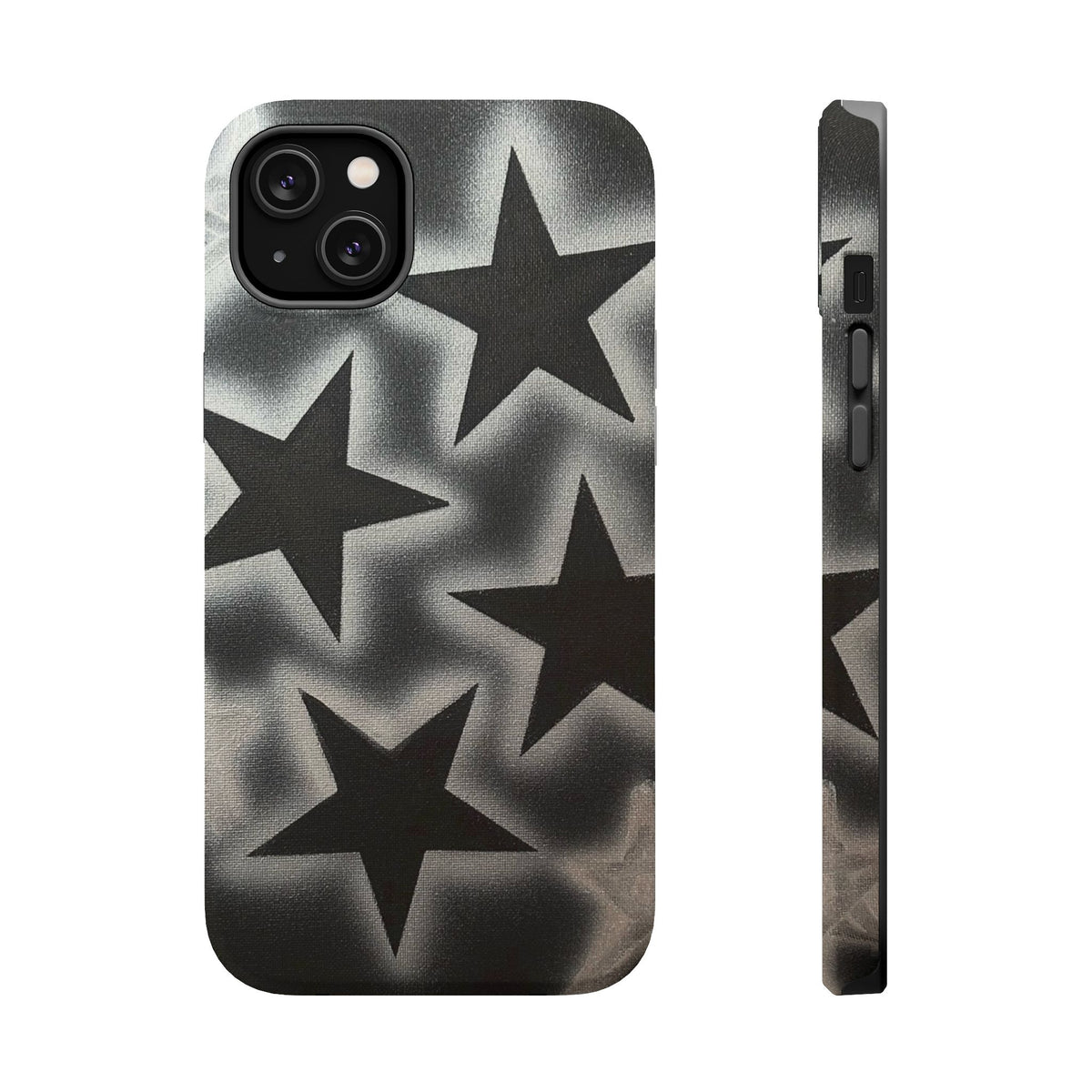 MagSafe "chrome stars" airbrush iPhone case