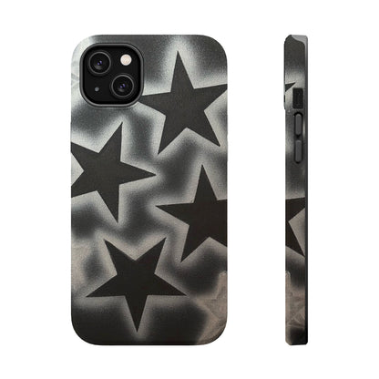 MagSafe "chrome stars" airbrush iPhone case