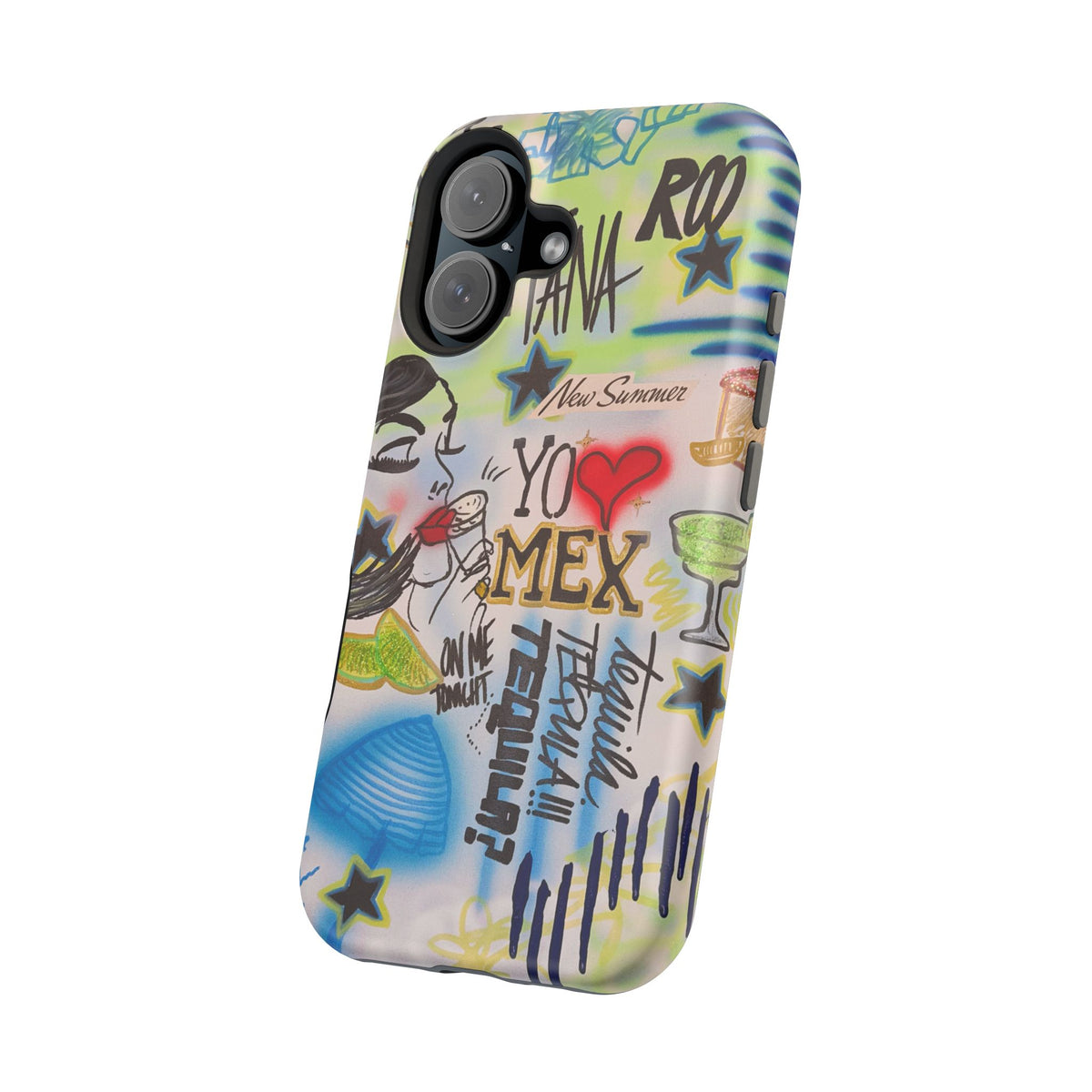 MagSafe "salted lime" airbrush iPhone case