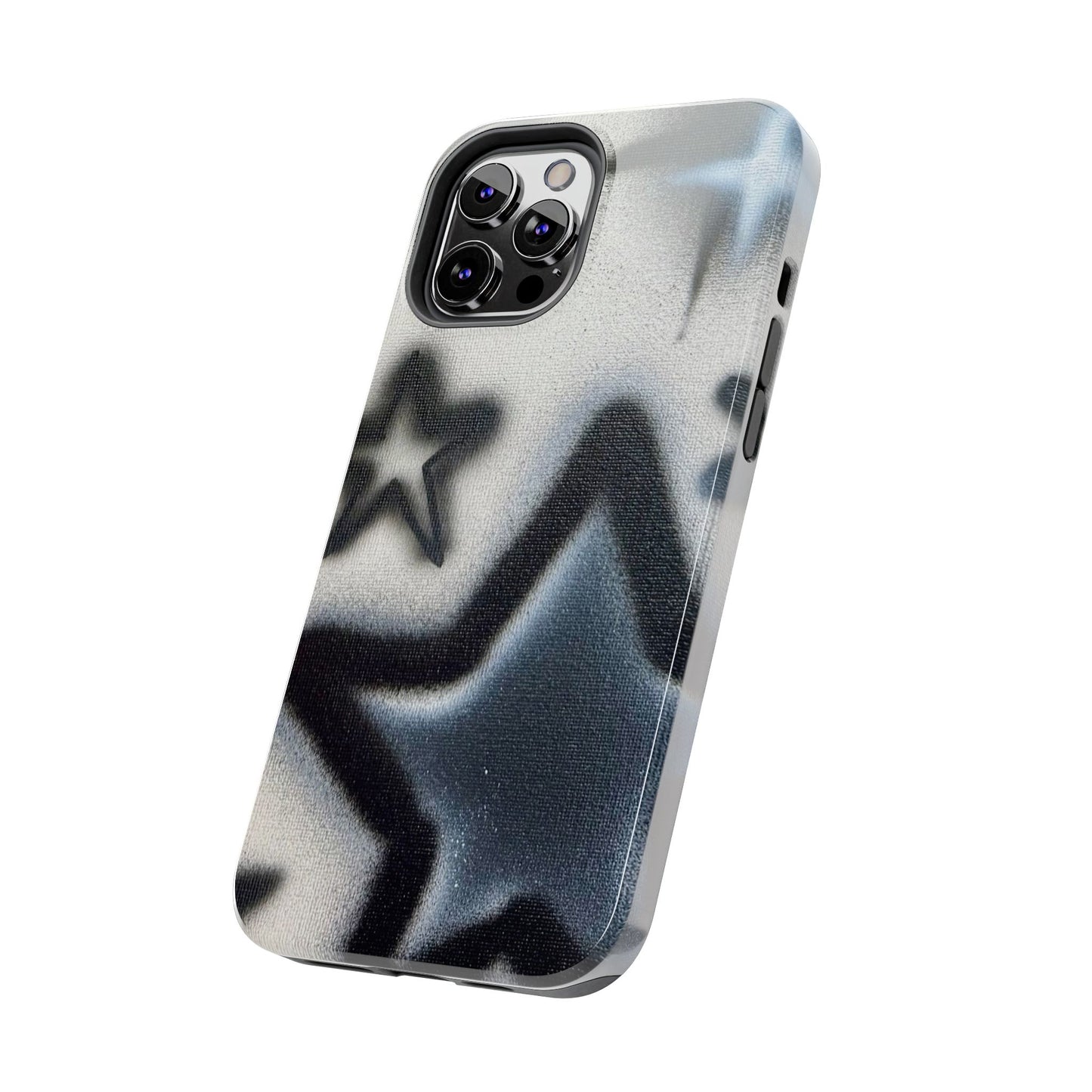 "black & white stars" airbrush iPhone case