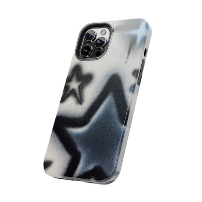 "black & white stars" airbrush iPhone case