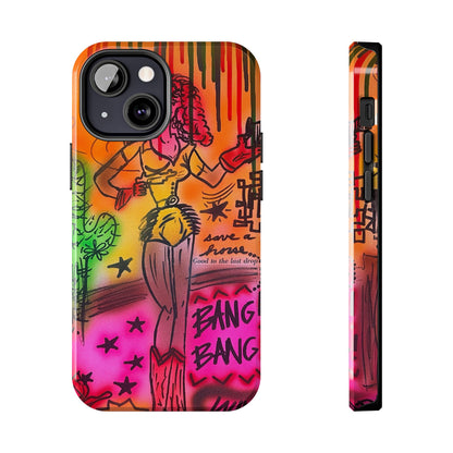 "wild, wild west" airbrush iPhone case