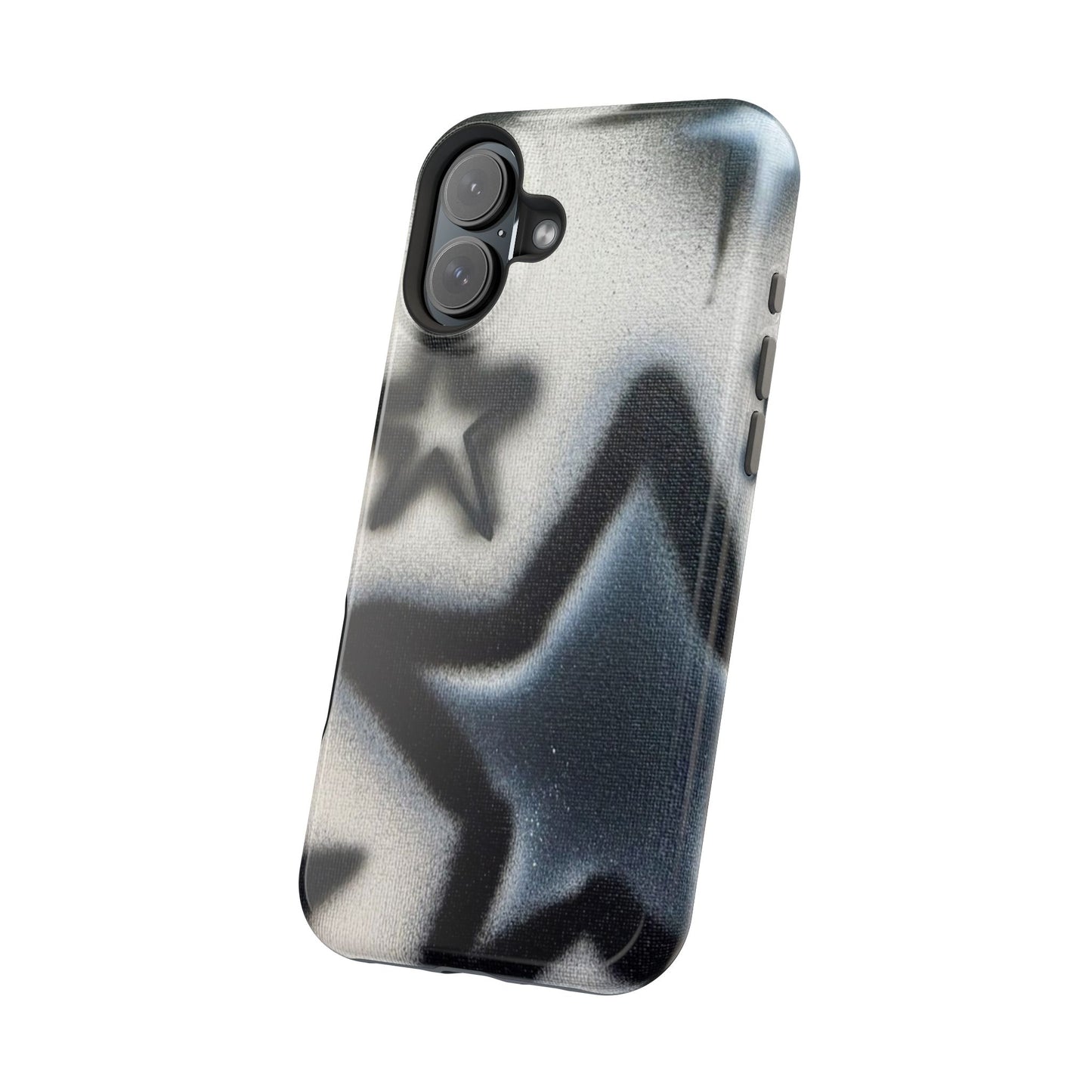 MagSafe "black & white stars" airbrush iPhone case