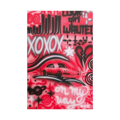 "LUCKY YOU! PT. 2" airbrush rolled print