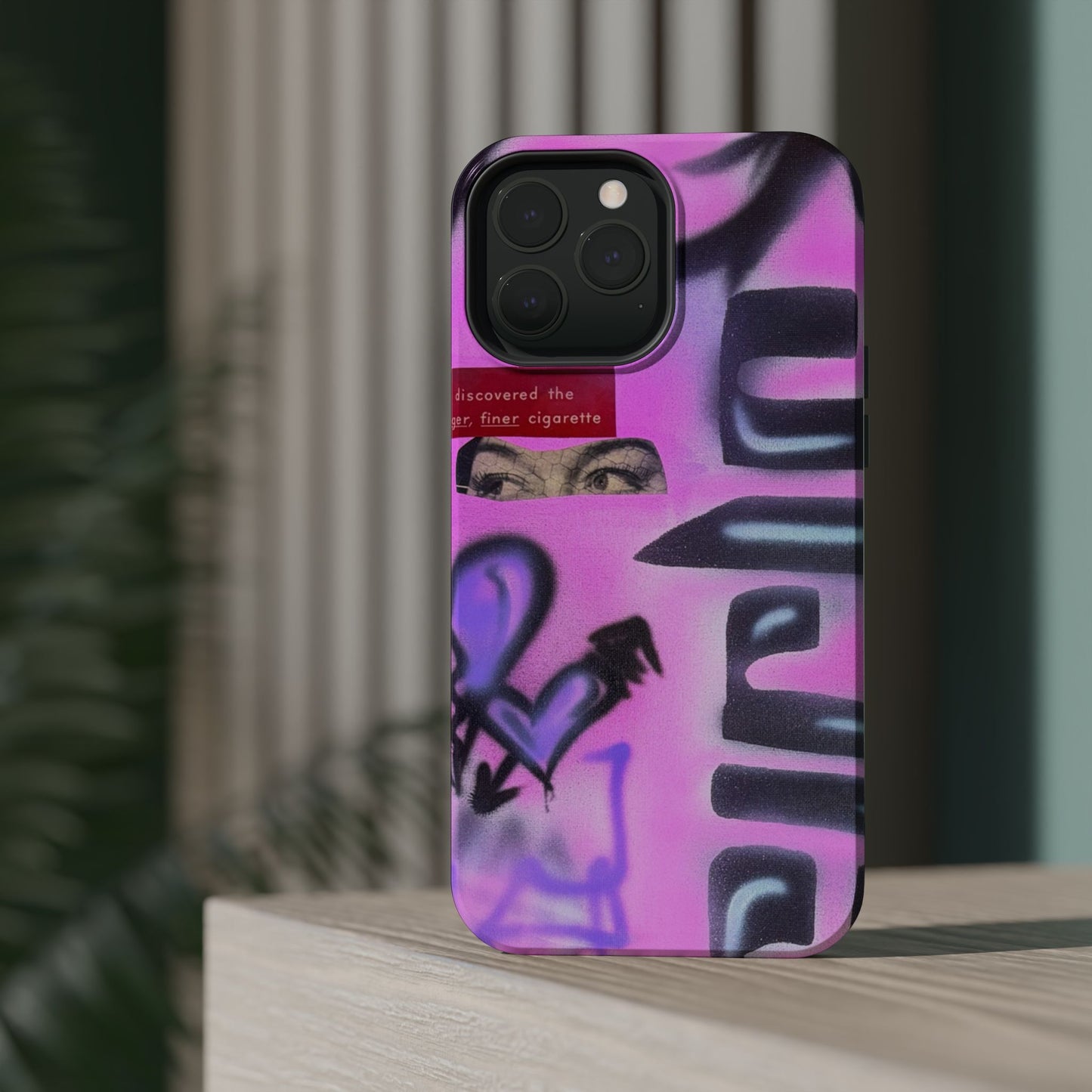 MagSafe "purple princess" airbrush iPhone case