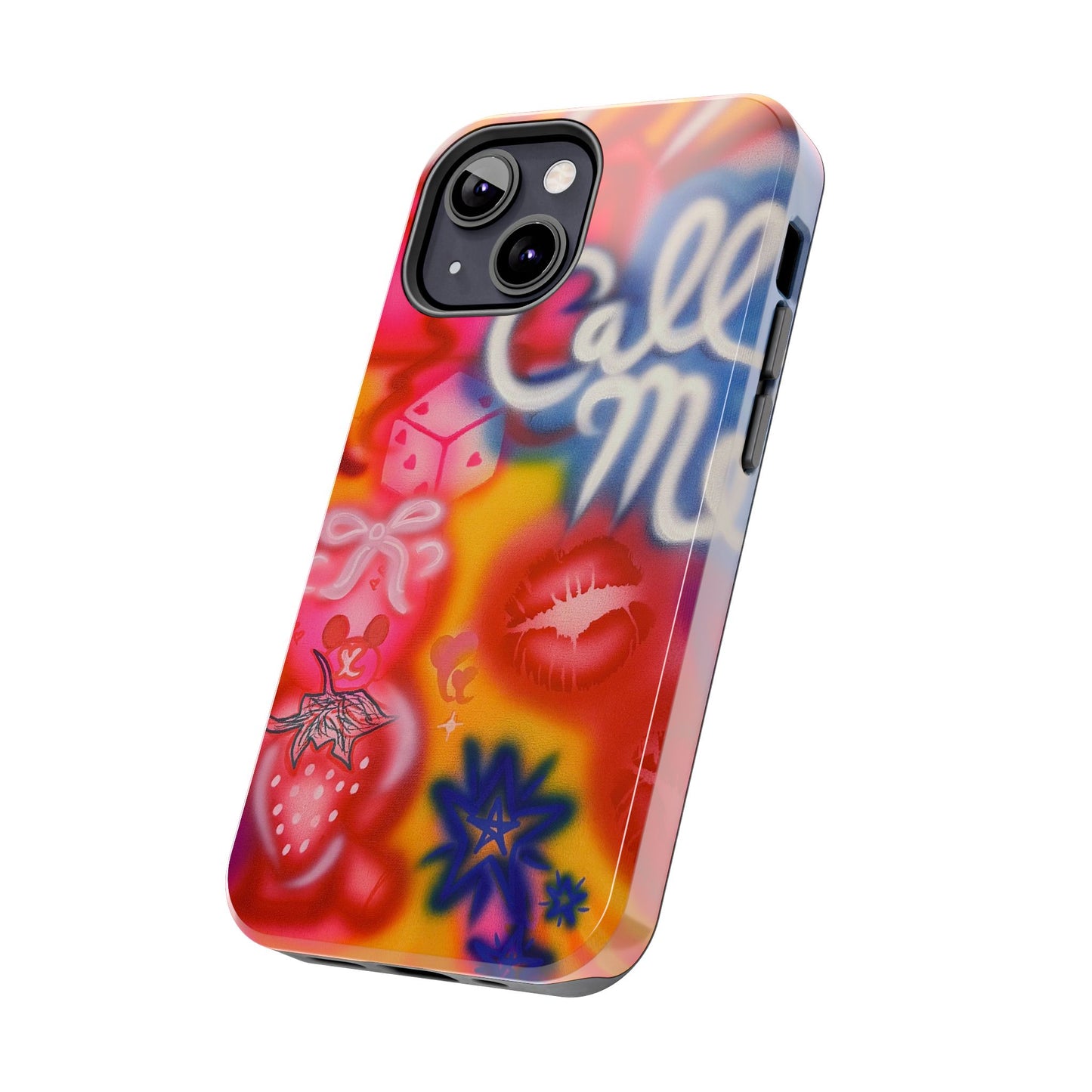 "CALL ME!" airbrush iPhone case