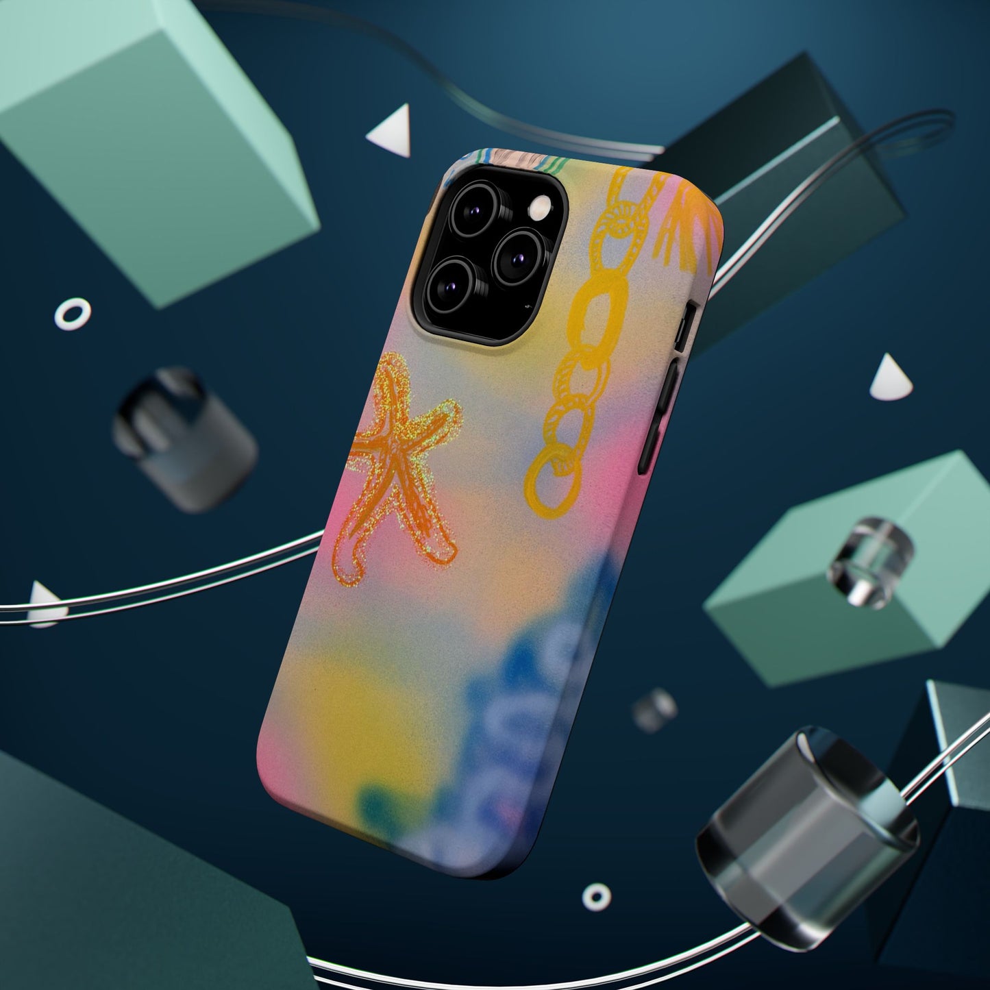 MagSafe "sweet starfish" airbrush iPhone case