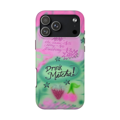 "matcha!" airbrush iPhone case