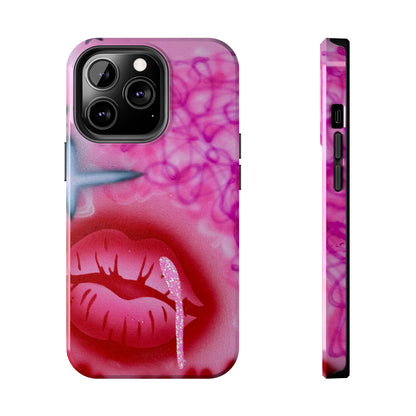 "glitter aura" airbrush iPhone case