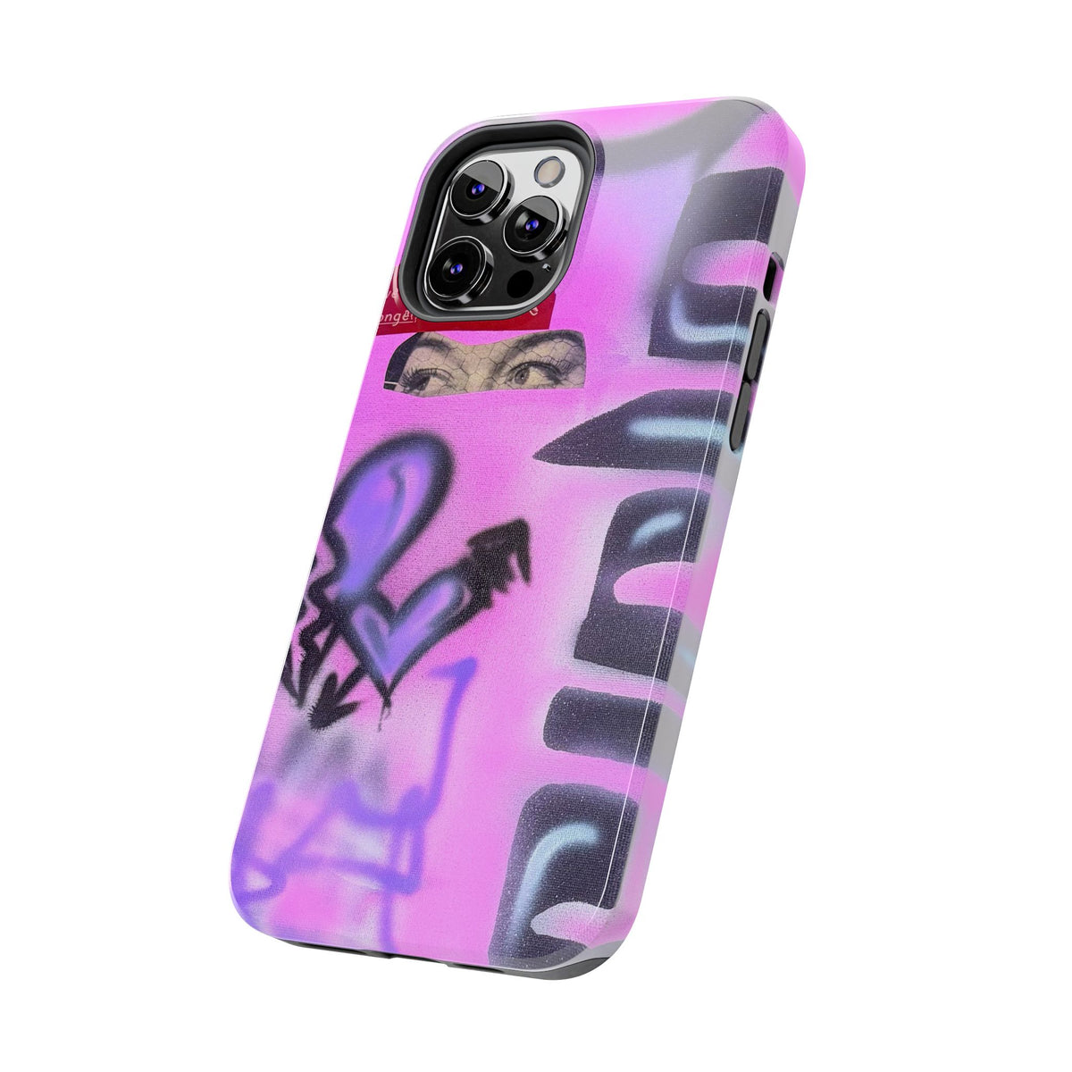 "Lila Prinzessin" Airbrush iPhone Hülle