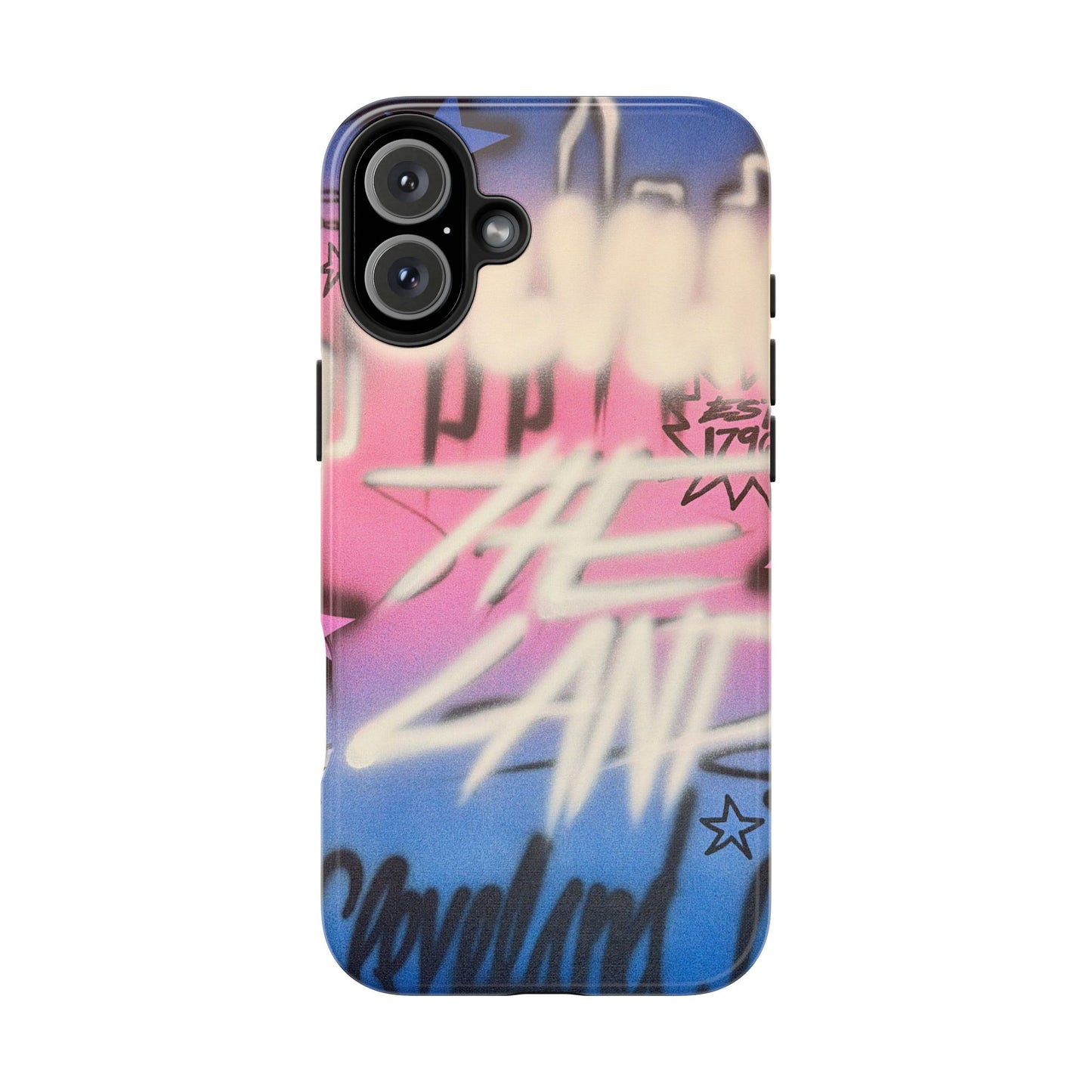 "cleveland" airbrush iPhone case