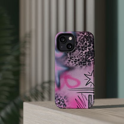 MagSafe "onyx cheetah" Airbrush iPhone Hülle