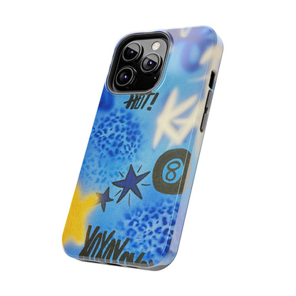 "brilliant blues" airbrush iPhone case