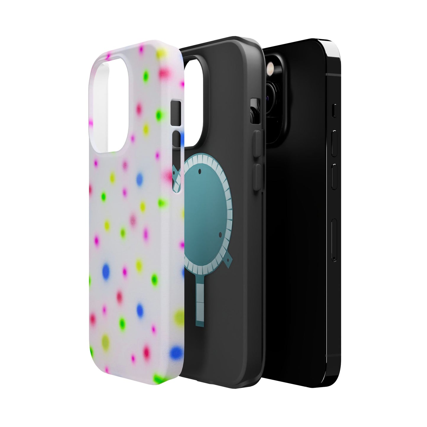 MagSafe "birthday cake polka dot" airbrush iPhone case