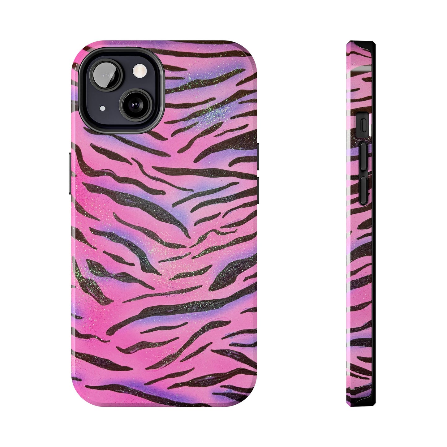 "glitter zebra" airbrush iPhone case