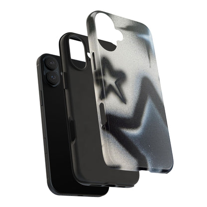 "black & white stars" airbrush iPhone case