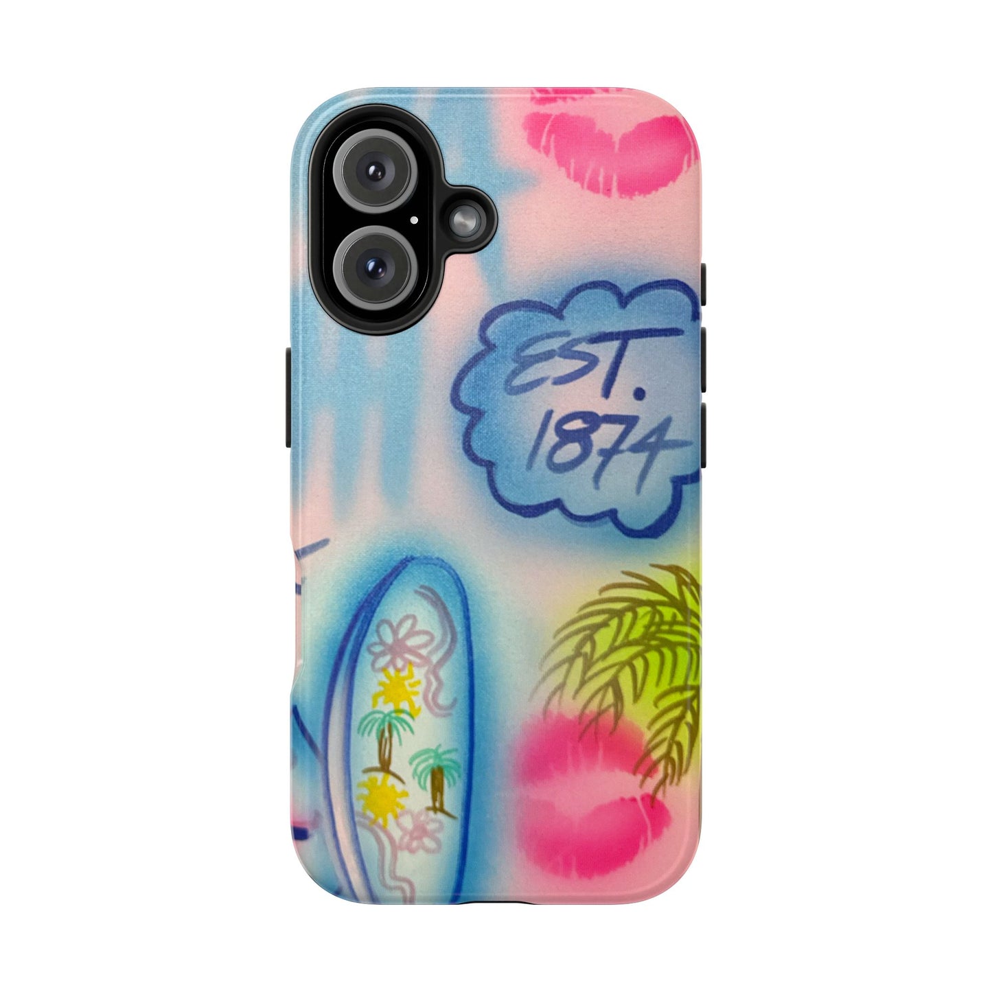 "in the wave" airbrush iPhone case