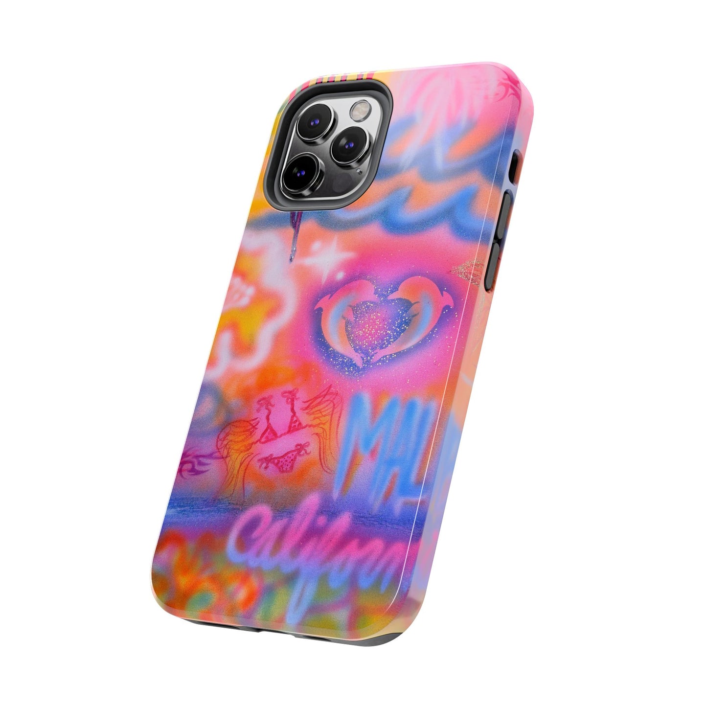 "mornings in malibu" airbrush iPhone case