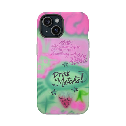 MagSafe "matcha!" airbrush iPhone case
