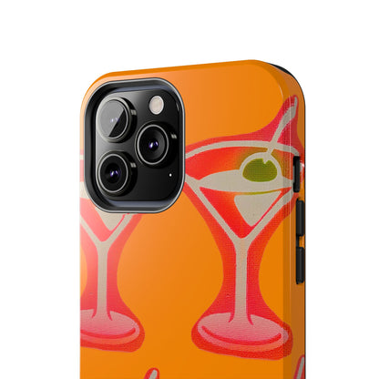 "shaken, not stirred” airbrush iPhone case
