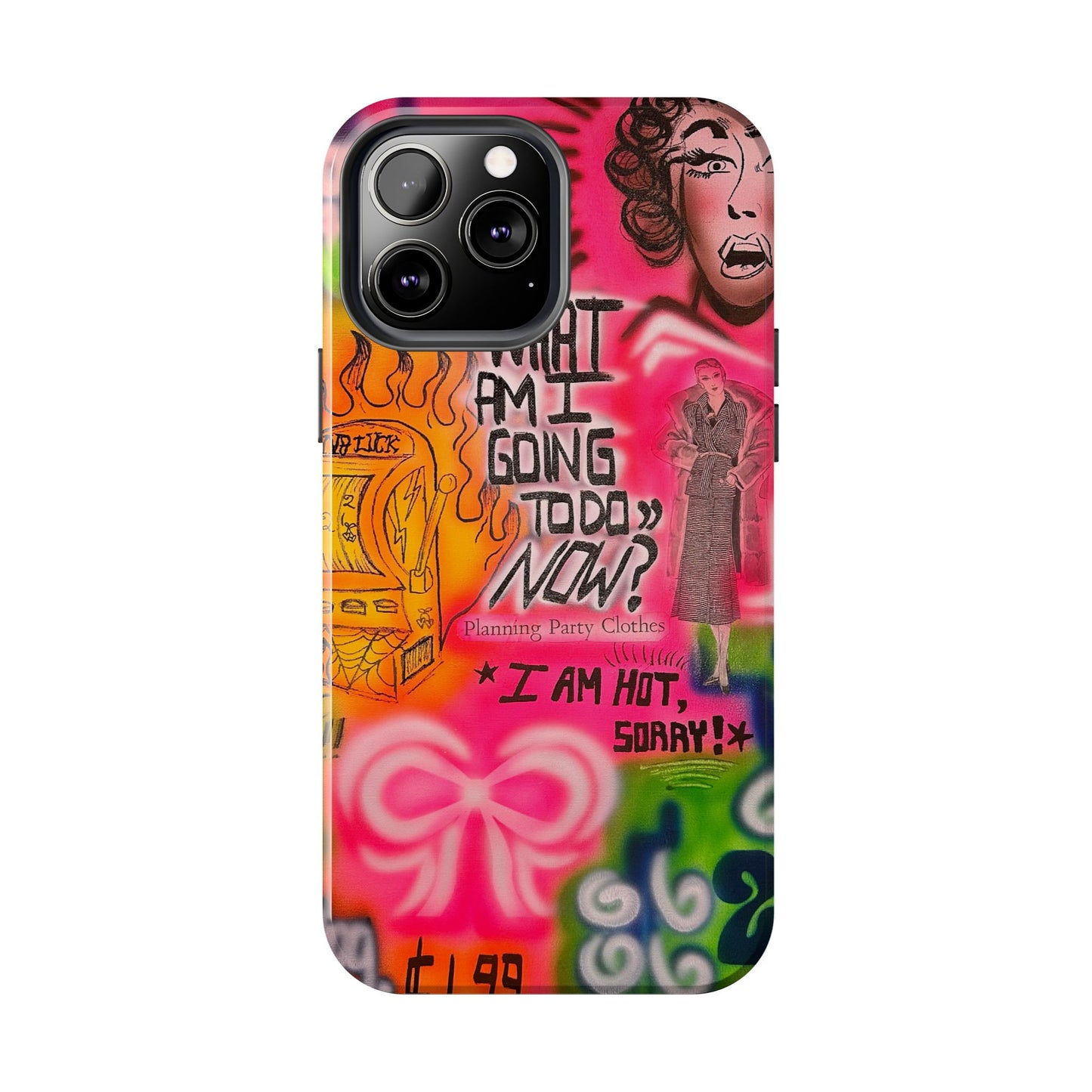 "out of luck" airbrush iPhone case