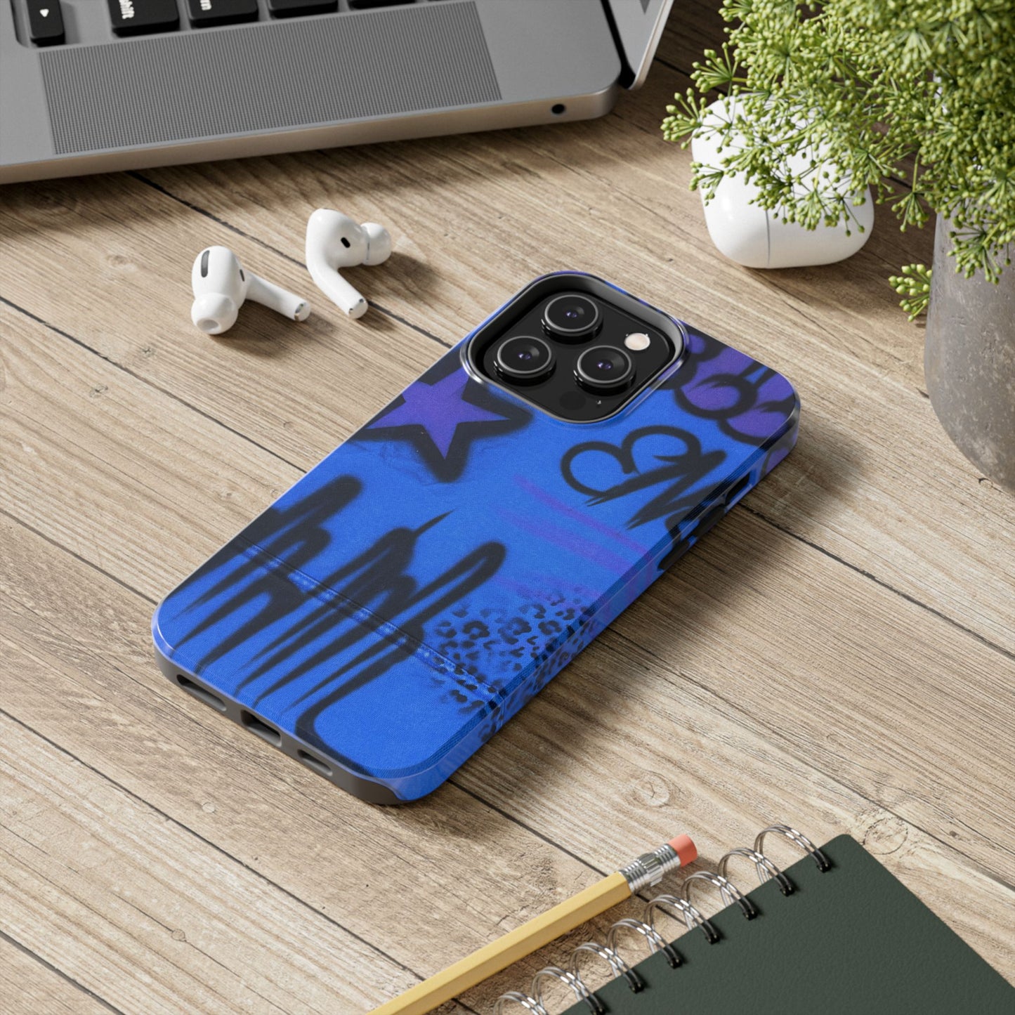 "infamous indigo" airbrush iPhone case