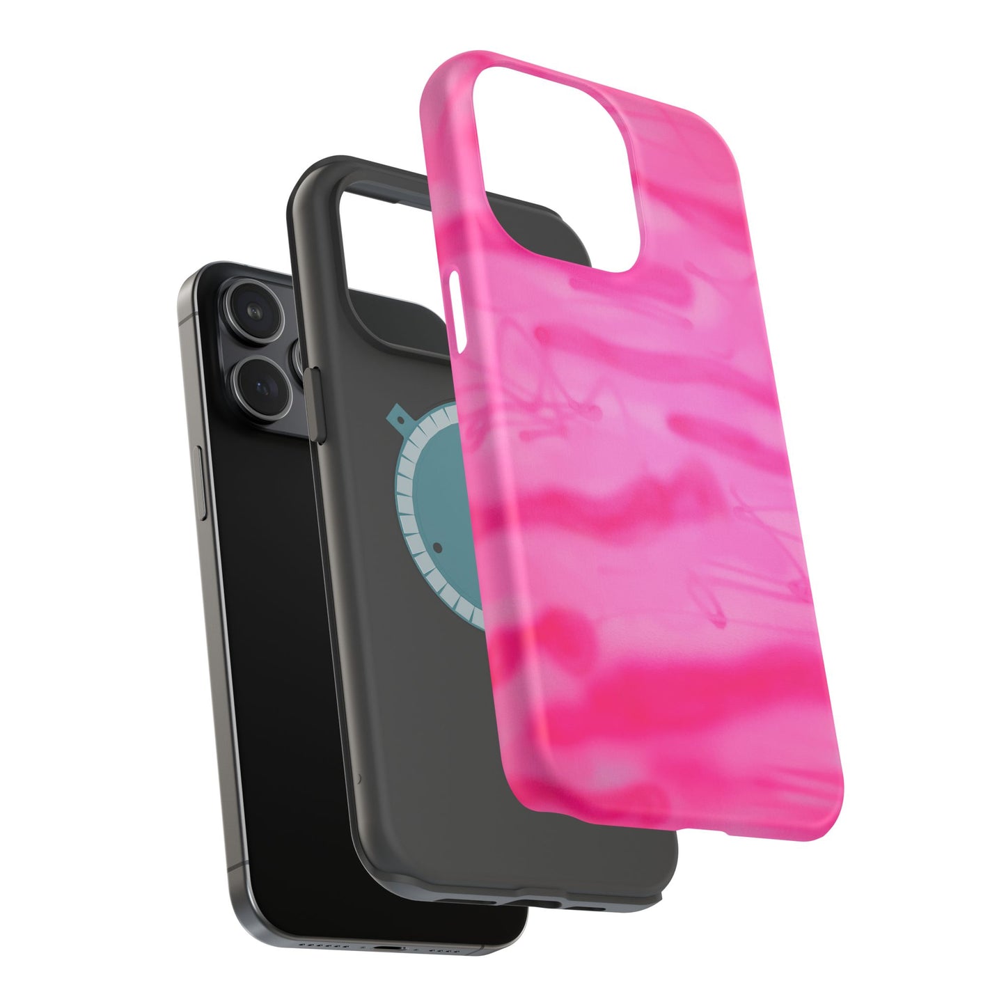 MagSafe "pink camo" airbrush iPhone case