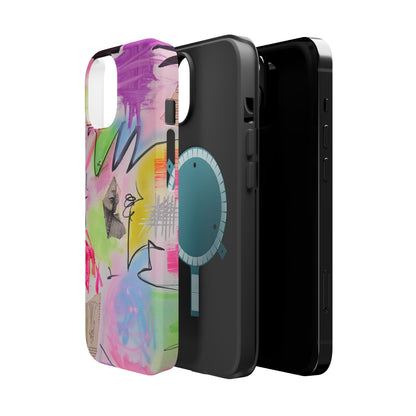 MagSafe "pastel static" airbrush iPhone case