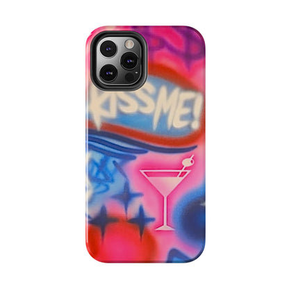 "kiss me pt. 2" airbrush iPhone case