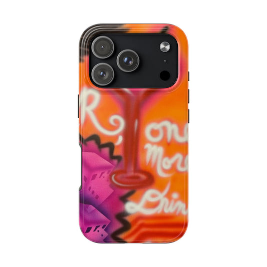 "one more drink!" airbrush iPhone case