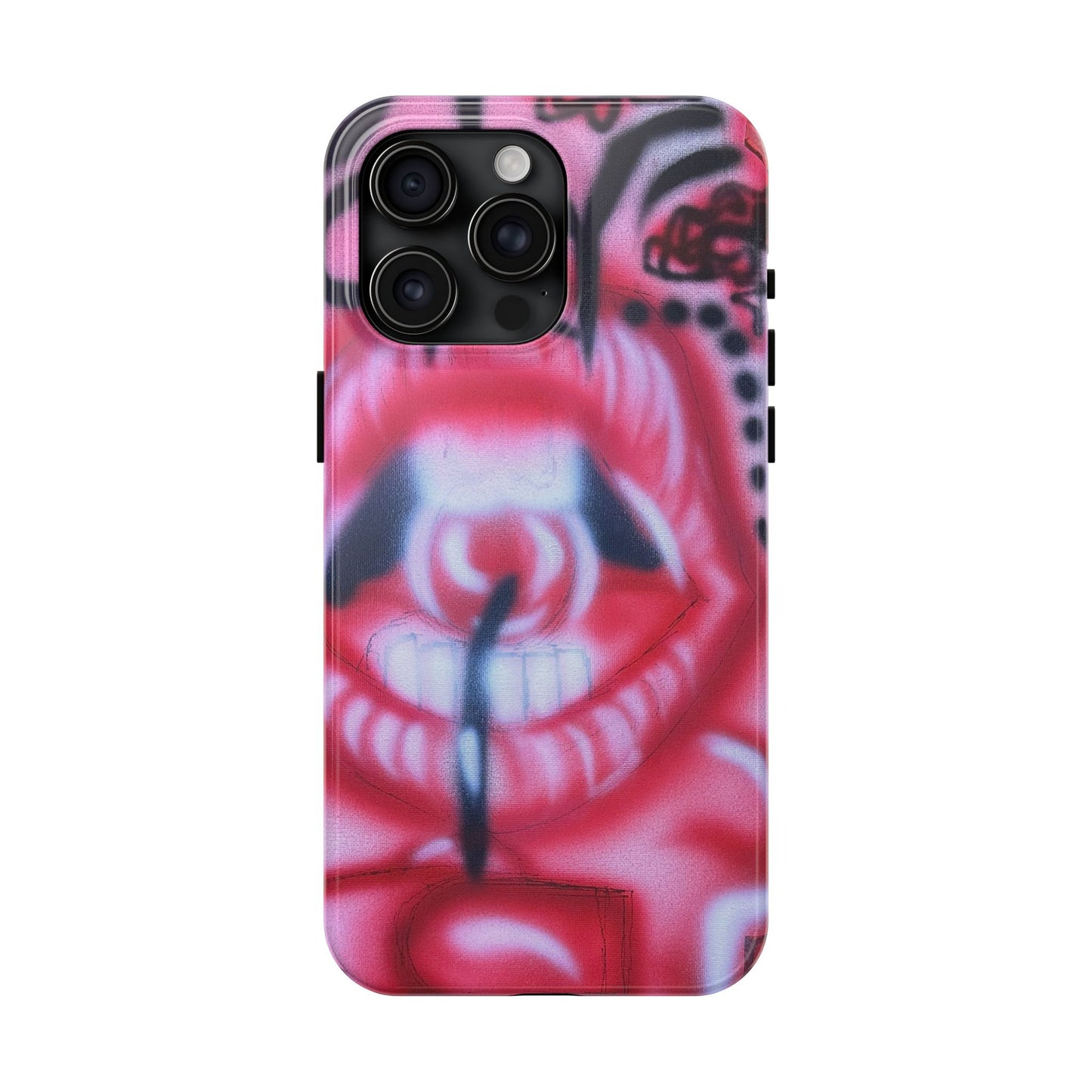 "be happy go lucky" airbrush iPhone case