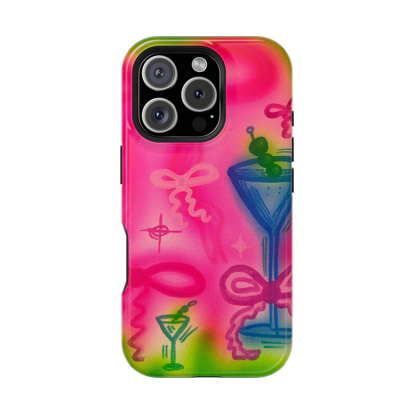MagSafe „Bow Martini“ Airbrush-iPhone-Hülle