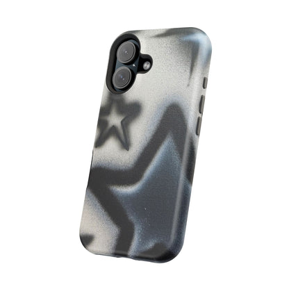 MagSafe "black & white stars" airbrush iPhone case