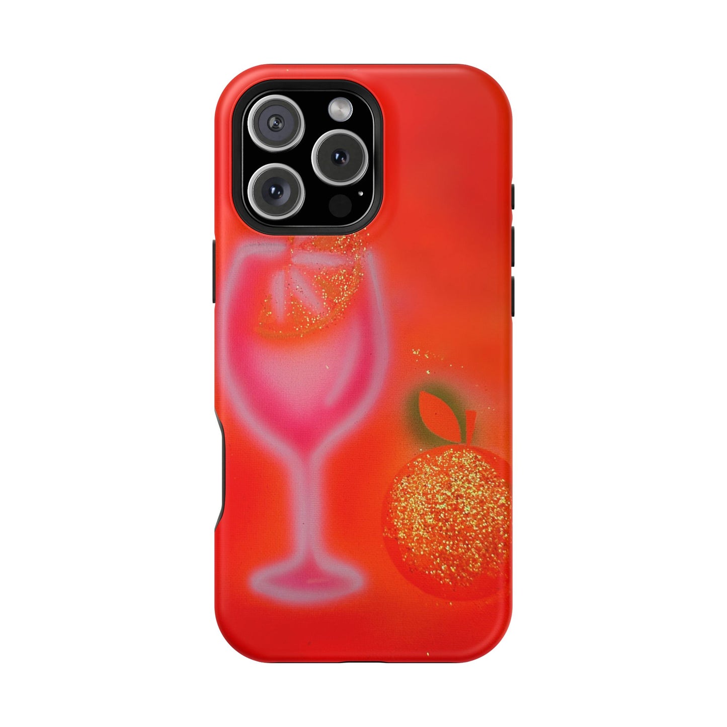 MagSafe "aperol spritz" airbrush iPhone case