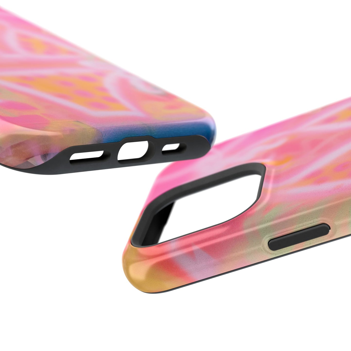 MagSafe "yellow polka dot bikini" airbrush iPhone case