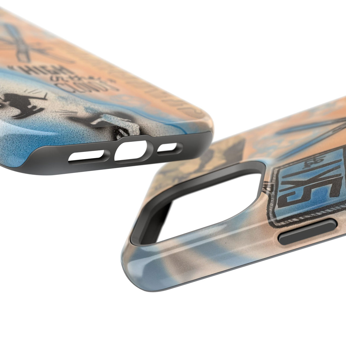 MagSafe „high in the clouds“ Airbrush iPhone Hülle