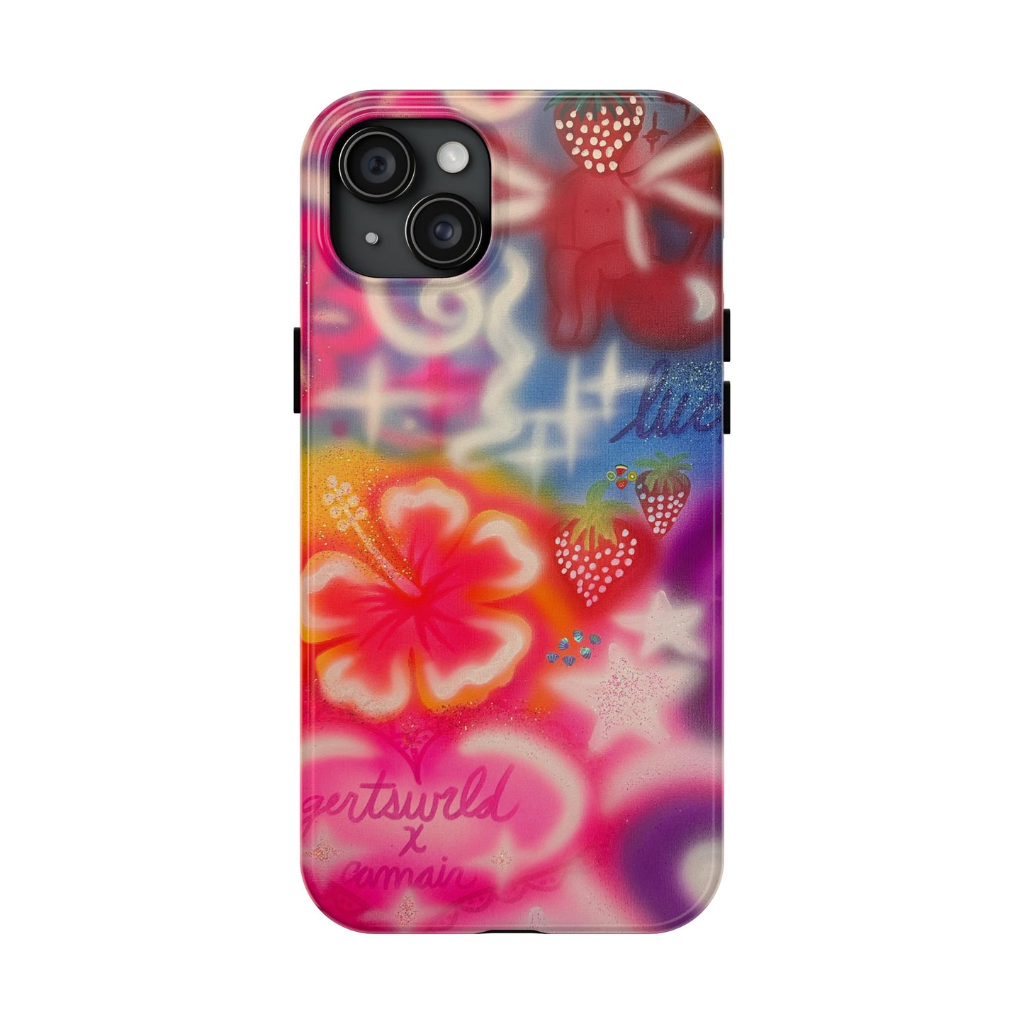 "luck and luv" airbrush iPhone case