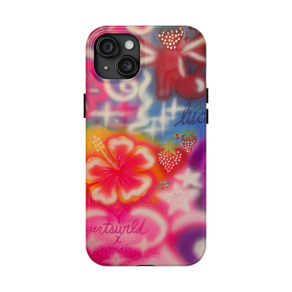 "luck and luv" airbrush iPhone case