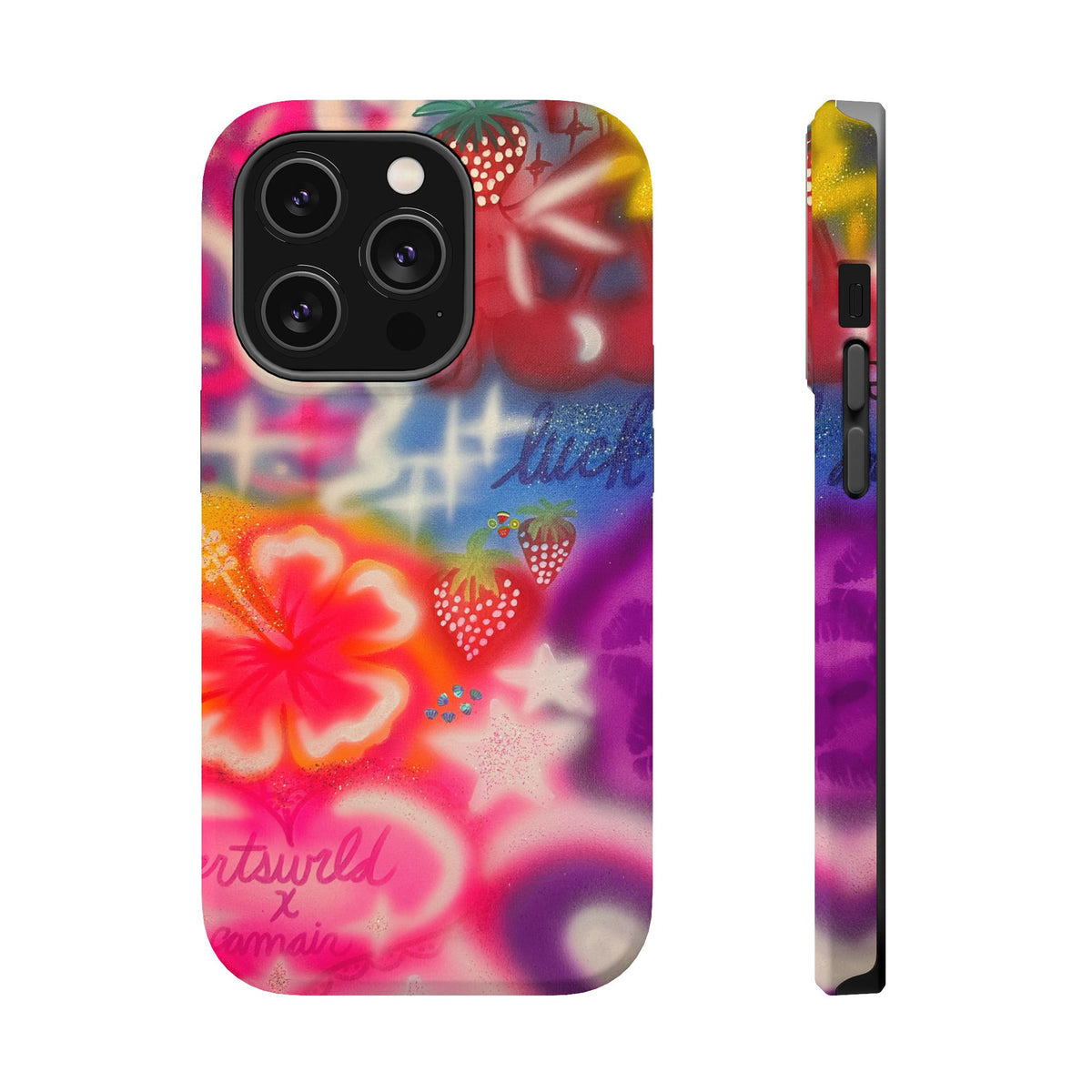 MagSafe „luck & luv“ Airbrush iPhone-Hülle