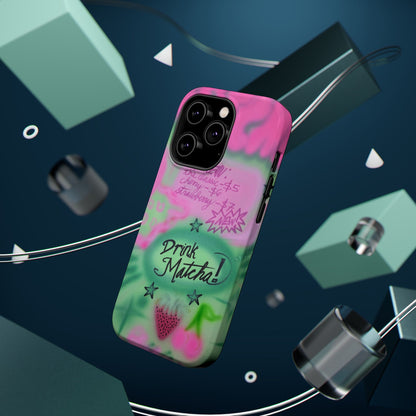 MagSafe "matcha!" airbrush iPhone case