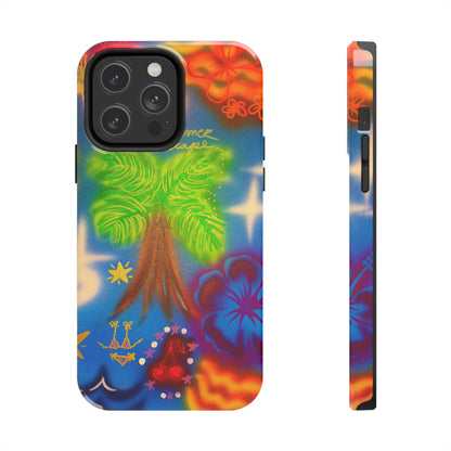 "neon blue palms" airbrush iPhone case