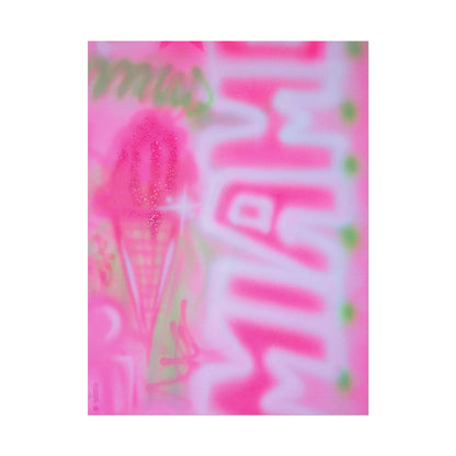 "sunset sorbet" airbrush rolled print