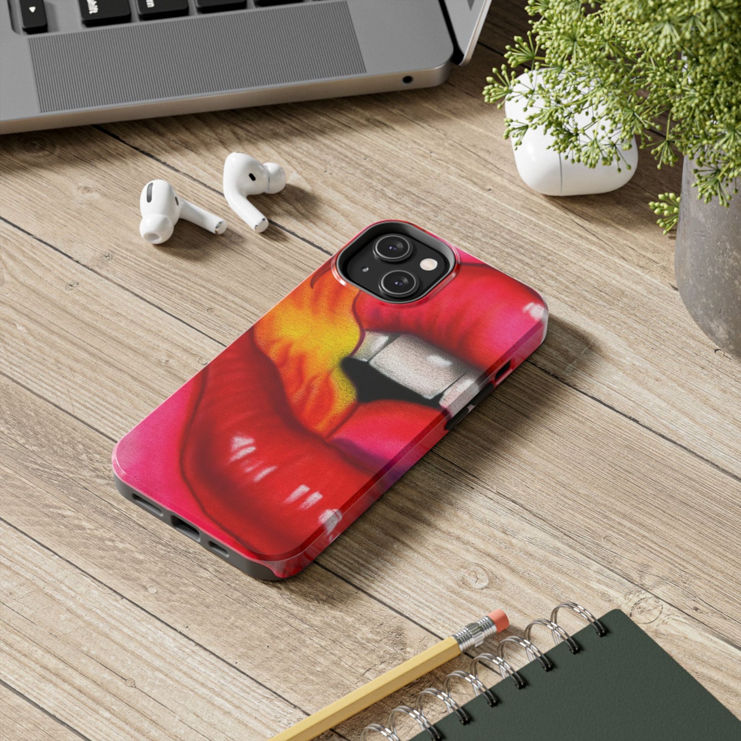 "flaming lips pt. 2" airbrush iPhone case